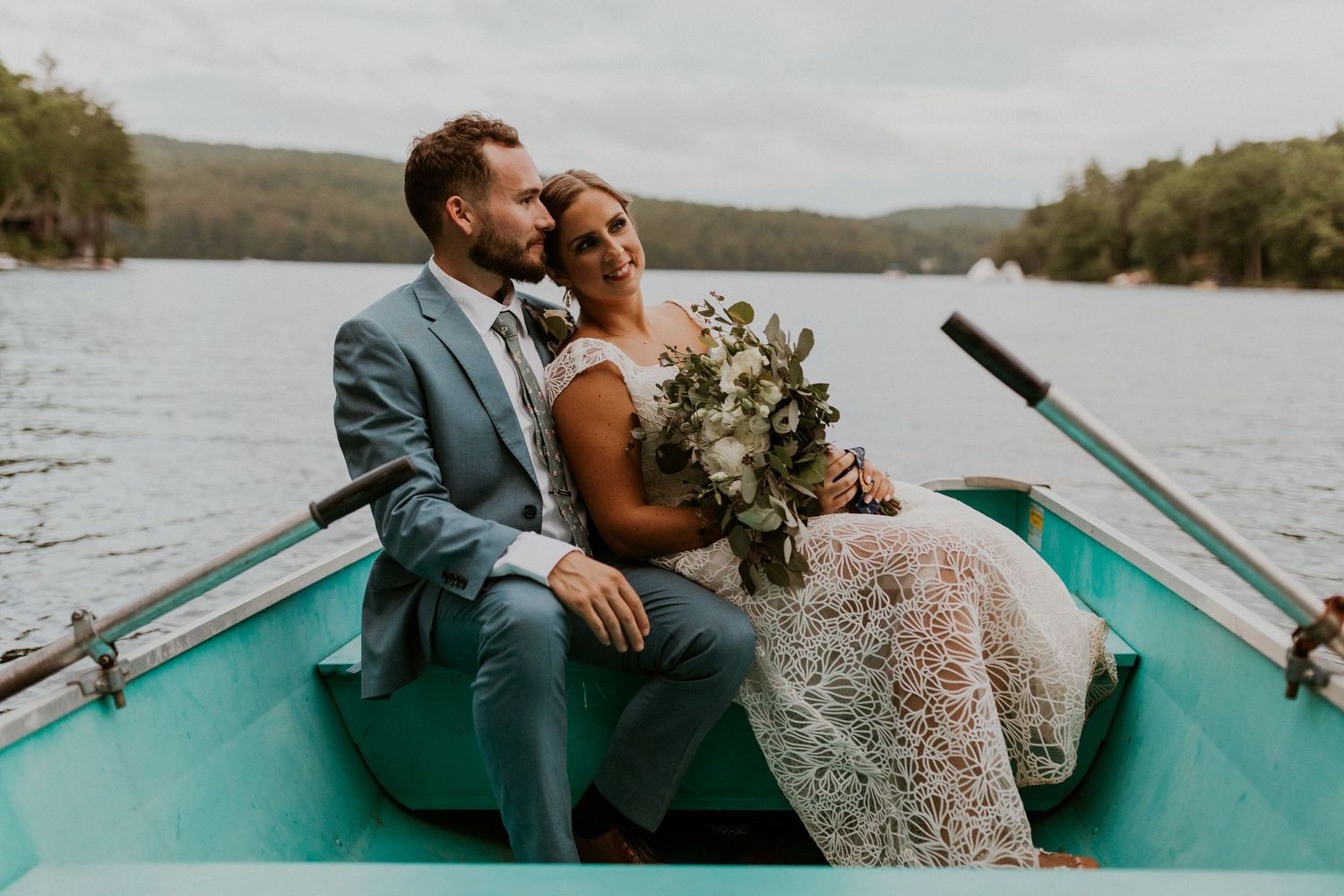 laid back lakeside wedding at Lake Shore Village Resort in Weare New Hampshire