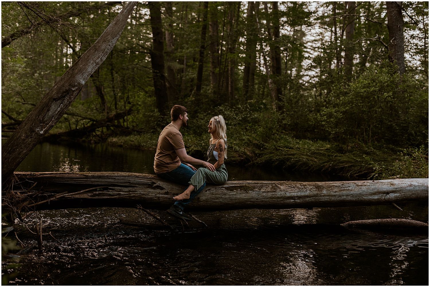 Forest couples photo session NH