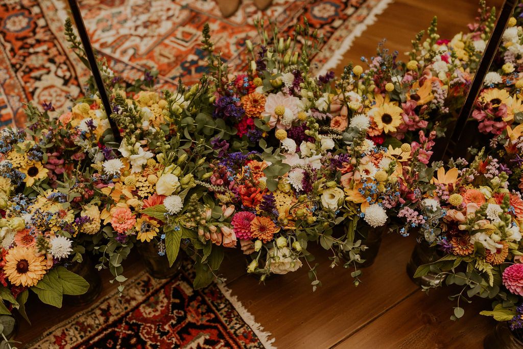 Wildflower themed wedding White Mountains New Hampshire
