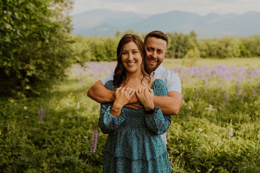Mountain engagement photos in NH