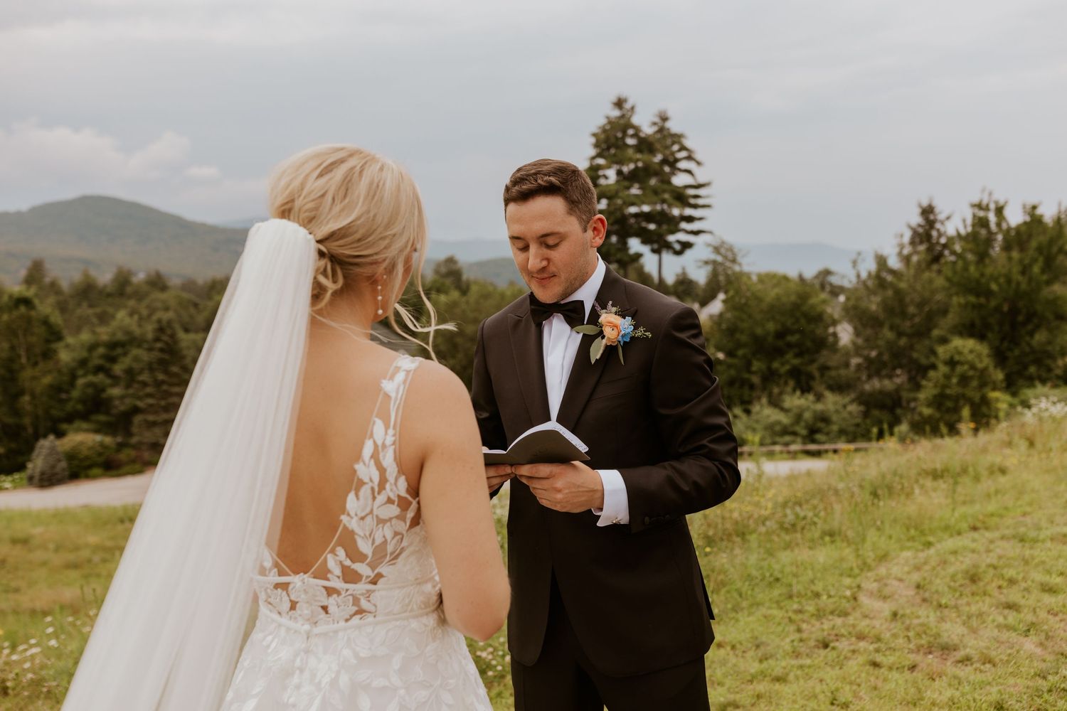 NH couple private vow exchange