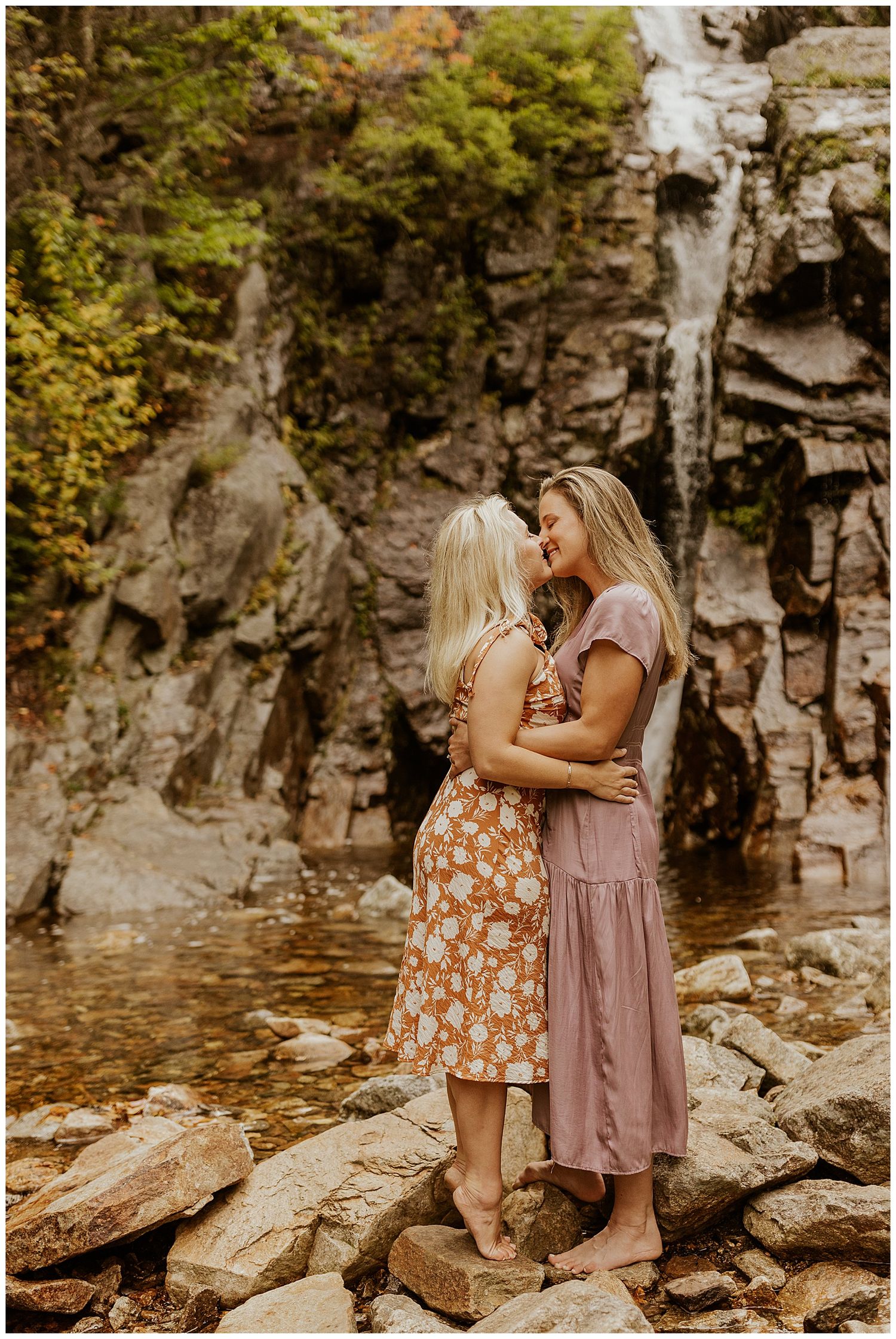 NH engagement photos in White Mountains