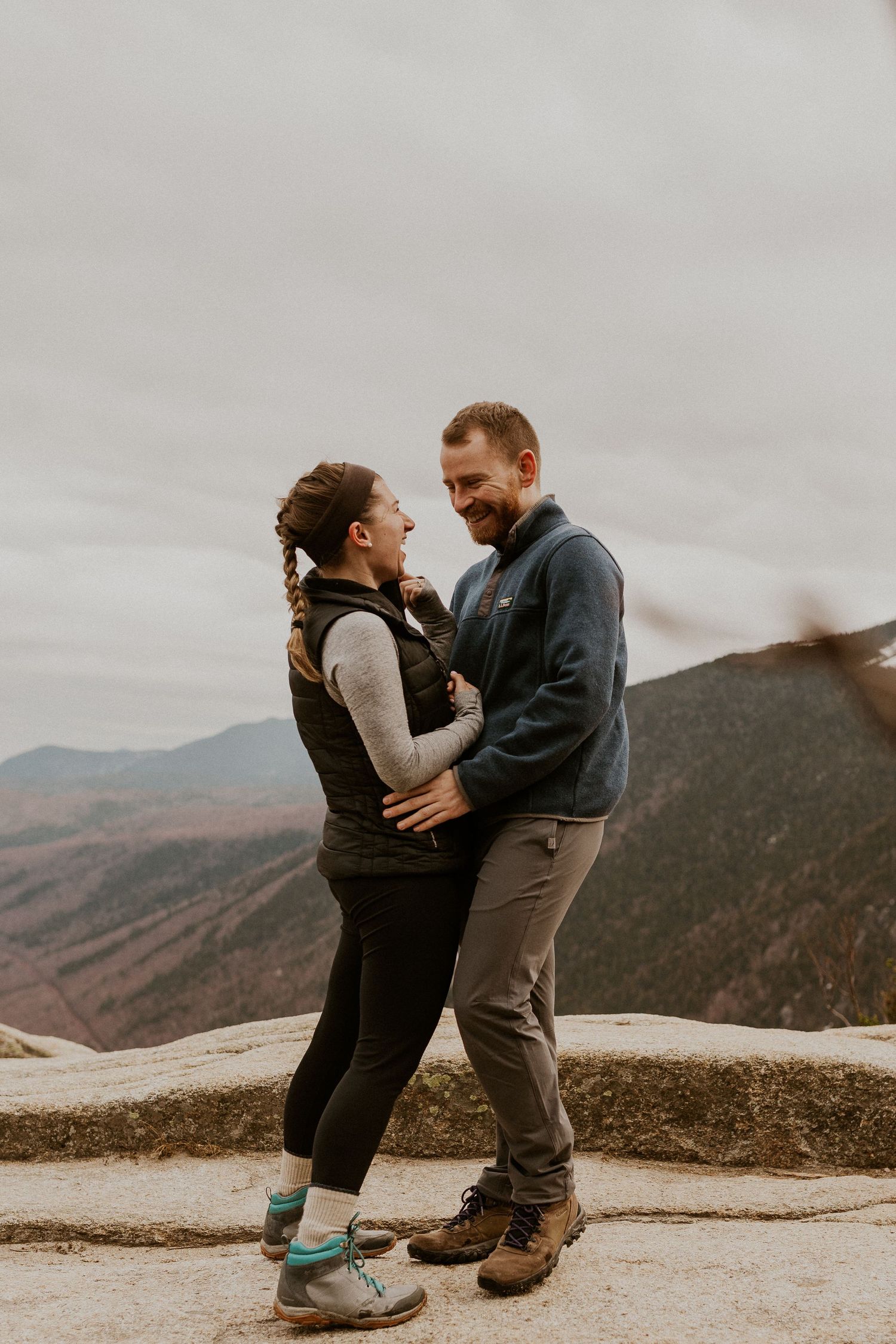Proposal on the summit of Mount Willard in the White Mountains of New Hampshire.
