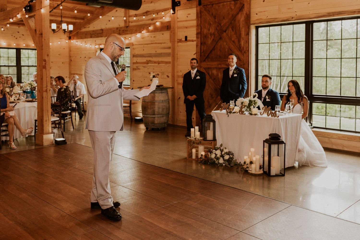 Early summer wedding at the Barn at Bull Meadow in Concord New Hampshire