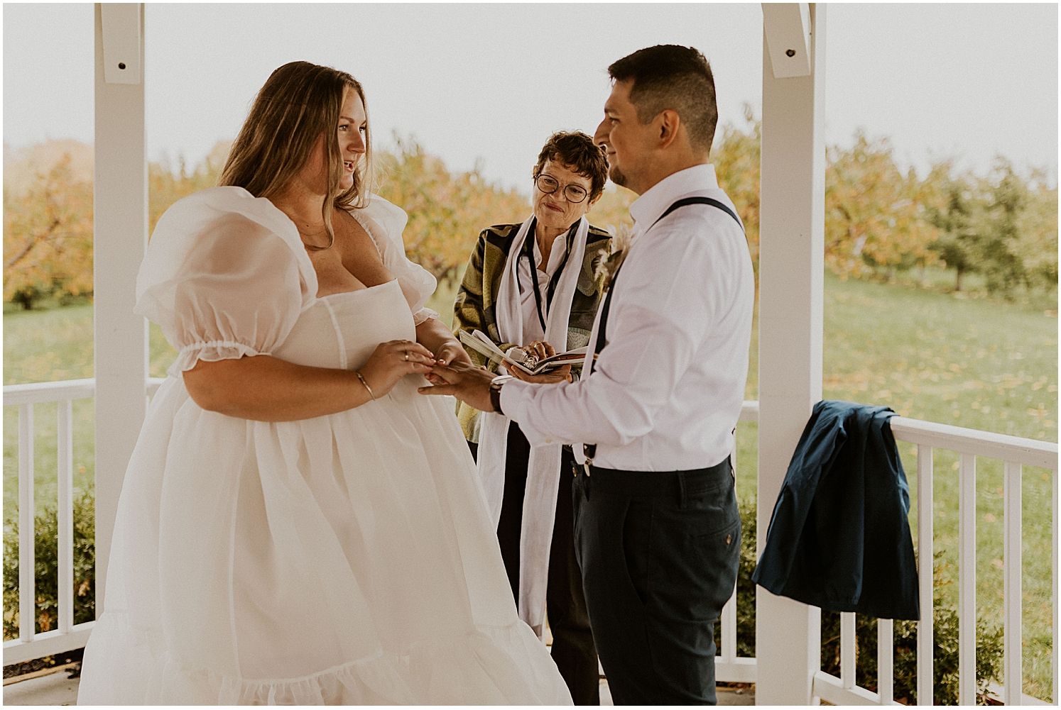 Elopement ceremony in New England