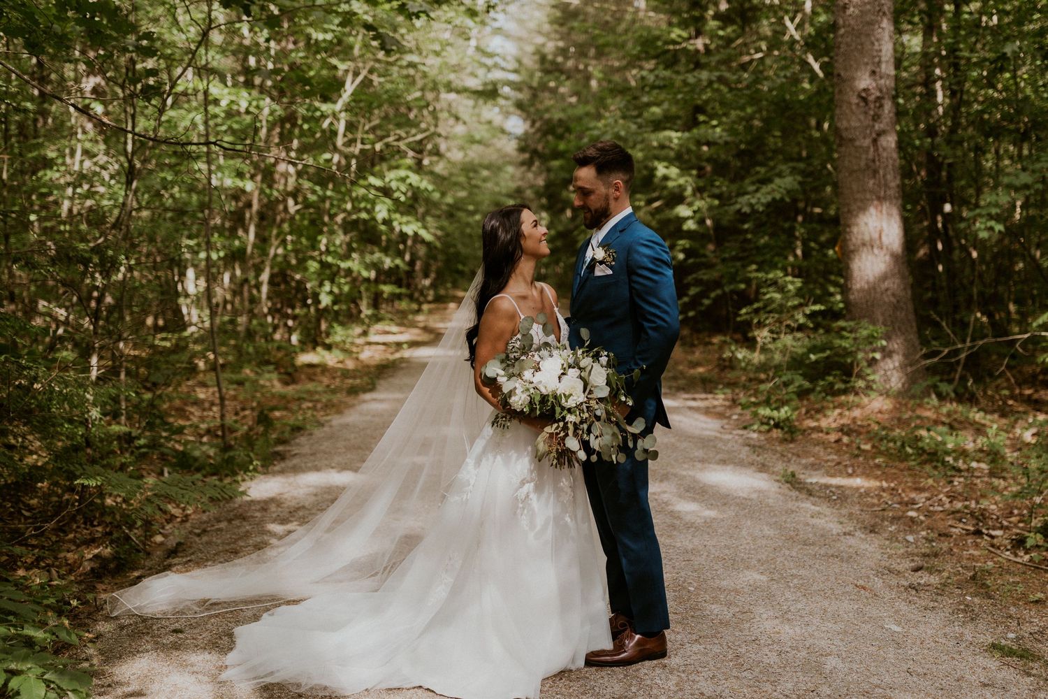 Early summer wedding at the Barn at Bull Meadow in Concord New Hampshire