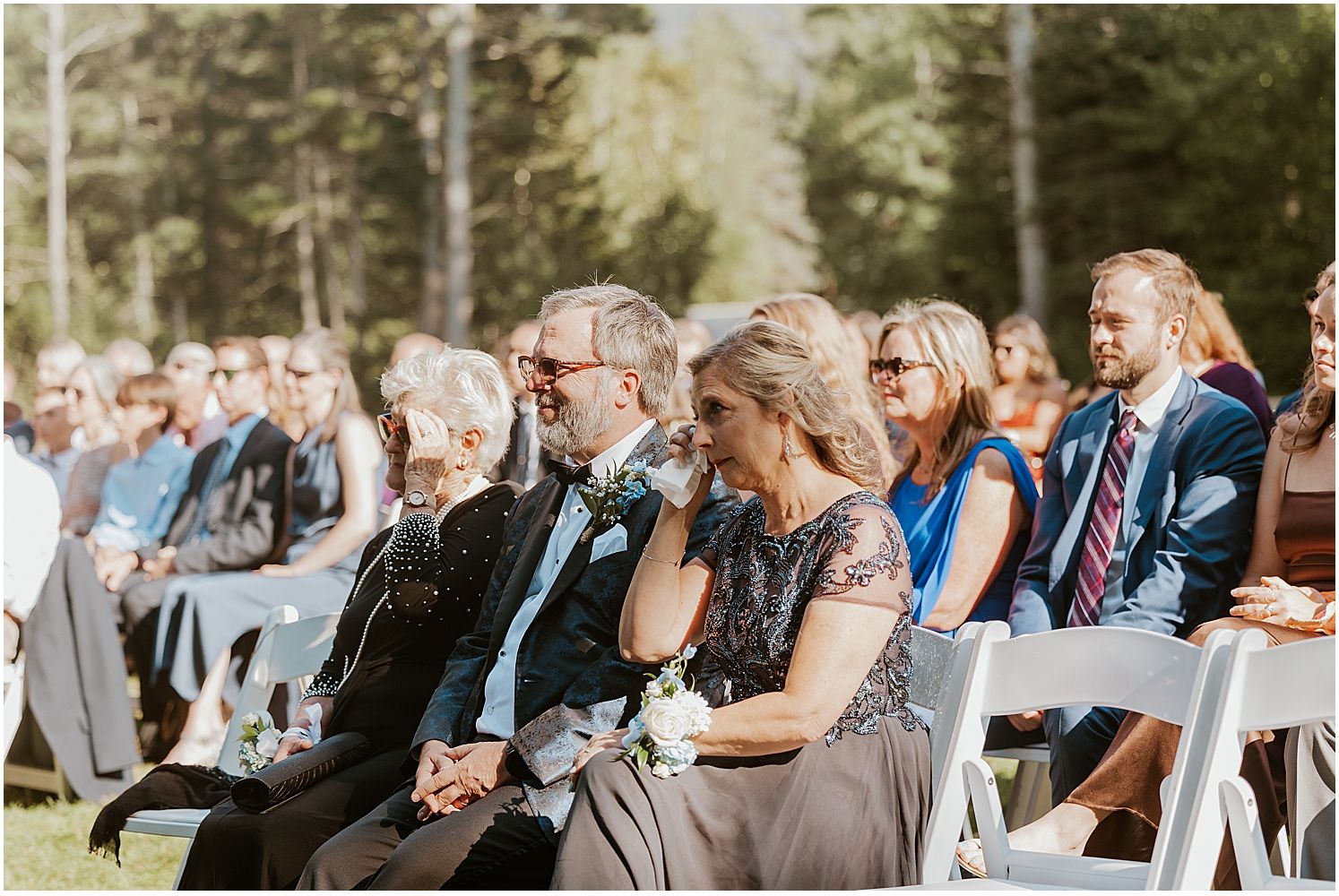 Summer wedding ceremony in NH