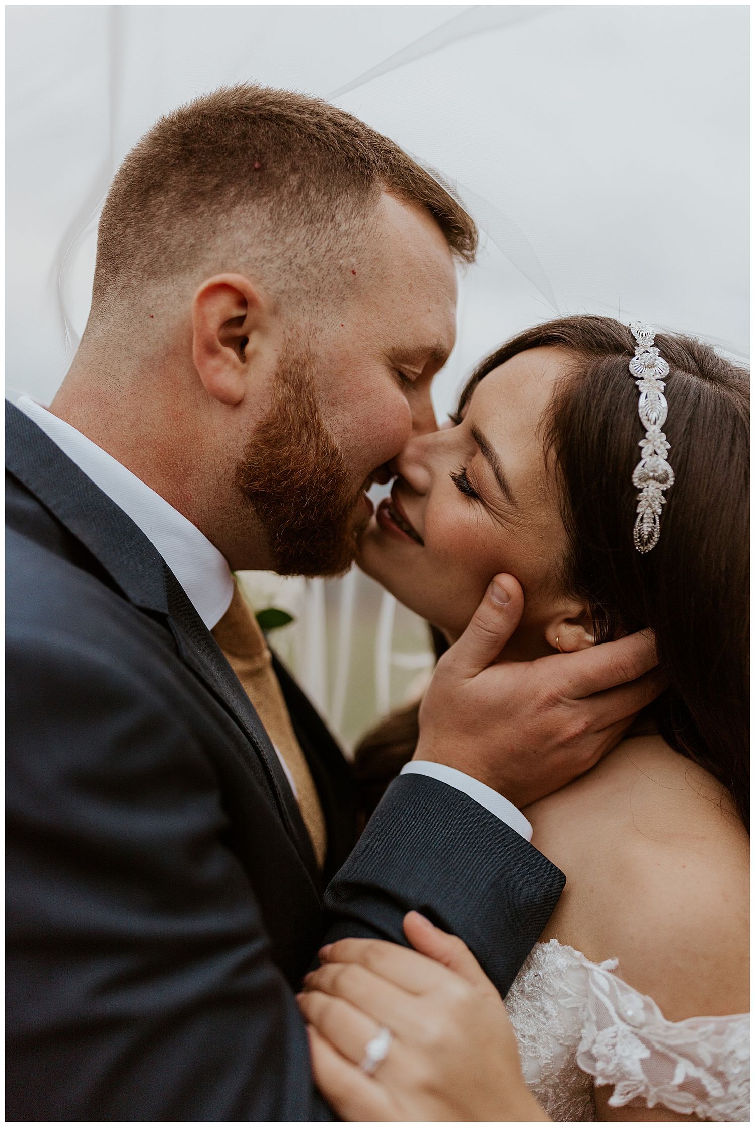 Bride and groom portraits NH