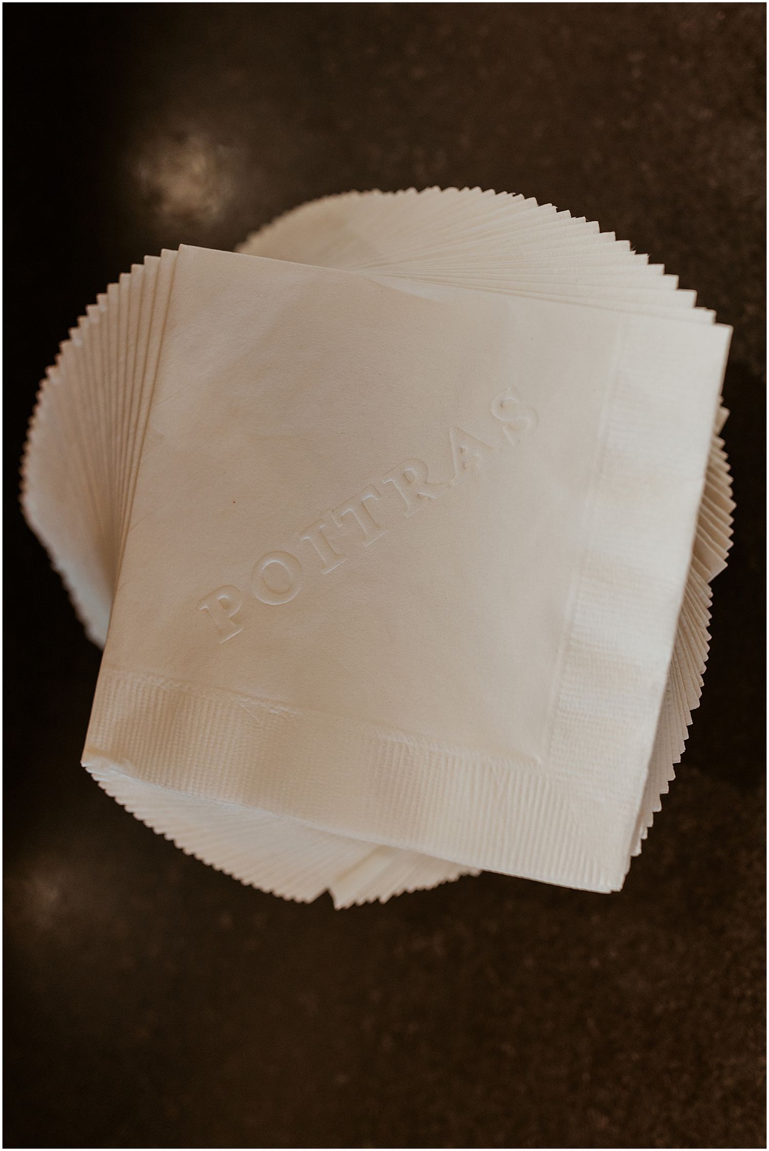 Personalized cocktail napkins for wedding