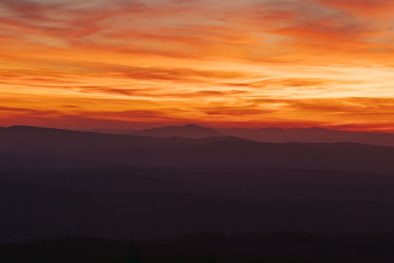 Sunset on Mount Cardigan