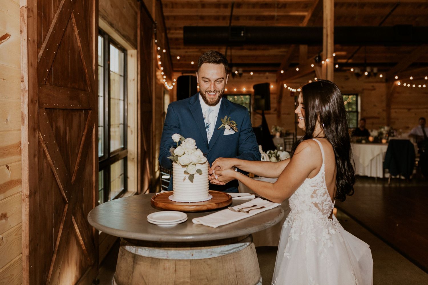 Early summer wedding at the Barn at Bull Meadow in Concord New Hampshire