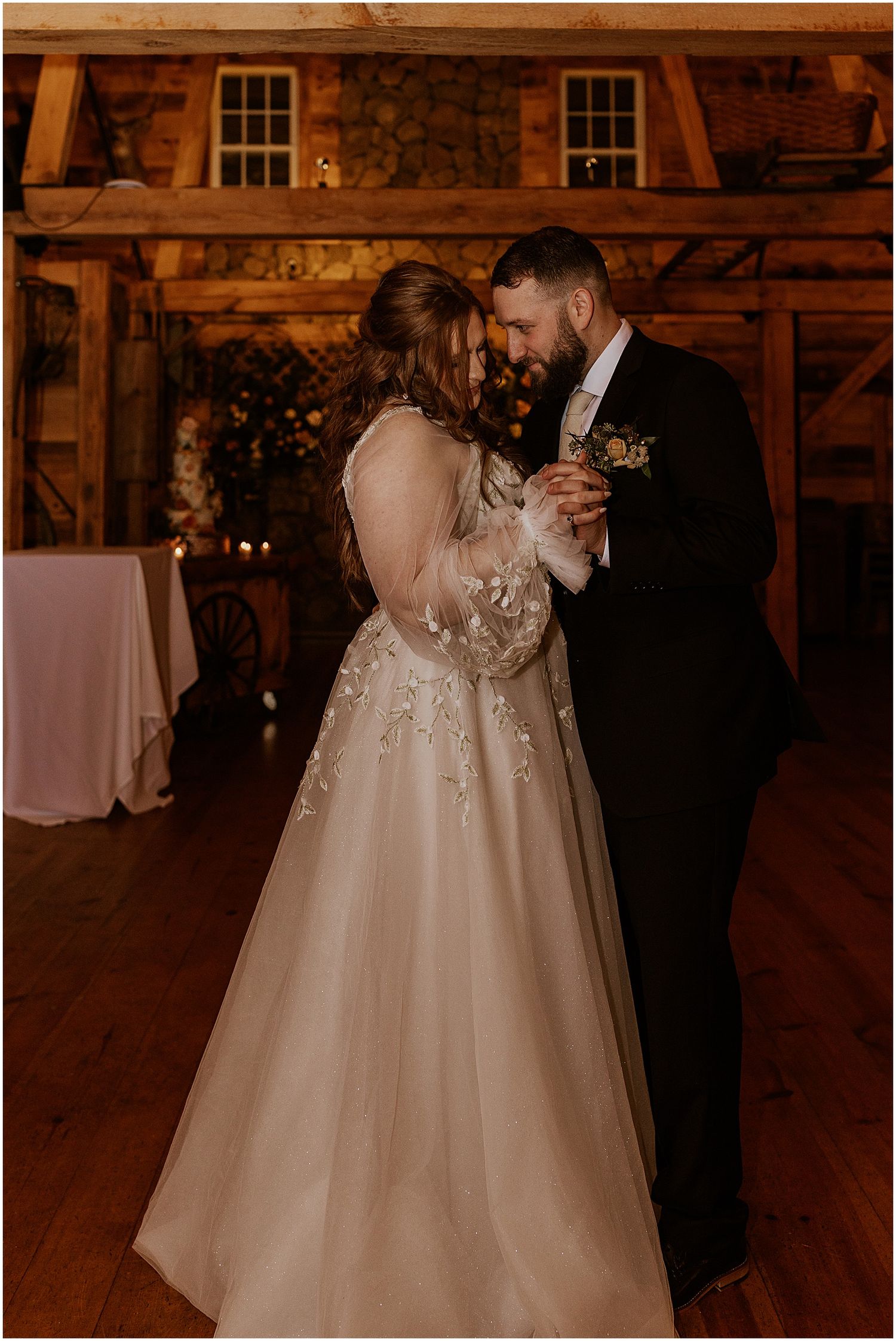 Bride and groom first dance NH wedding