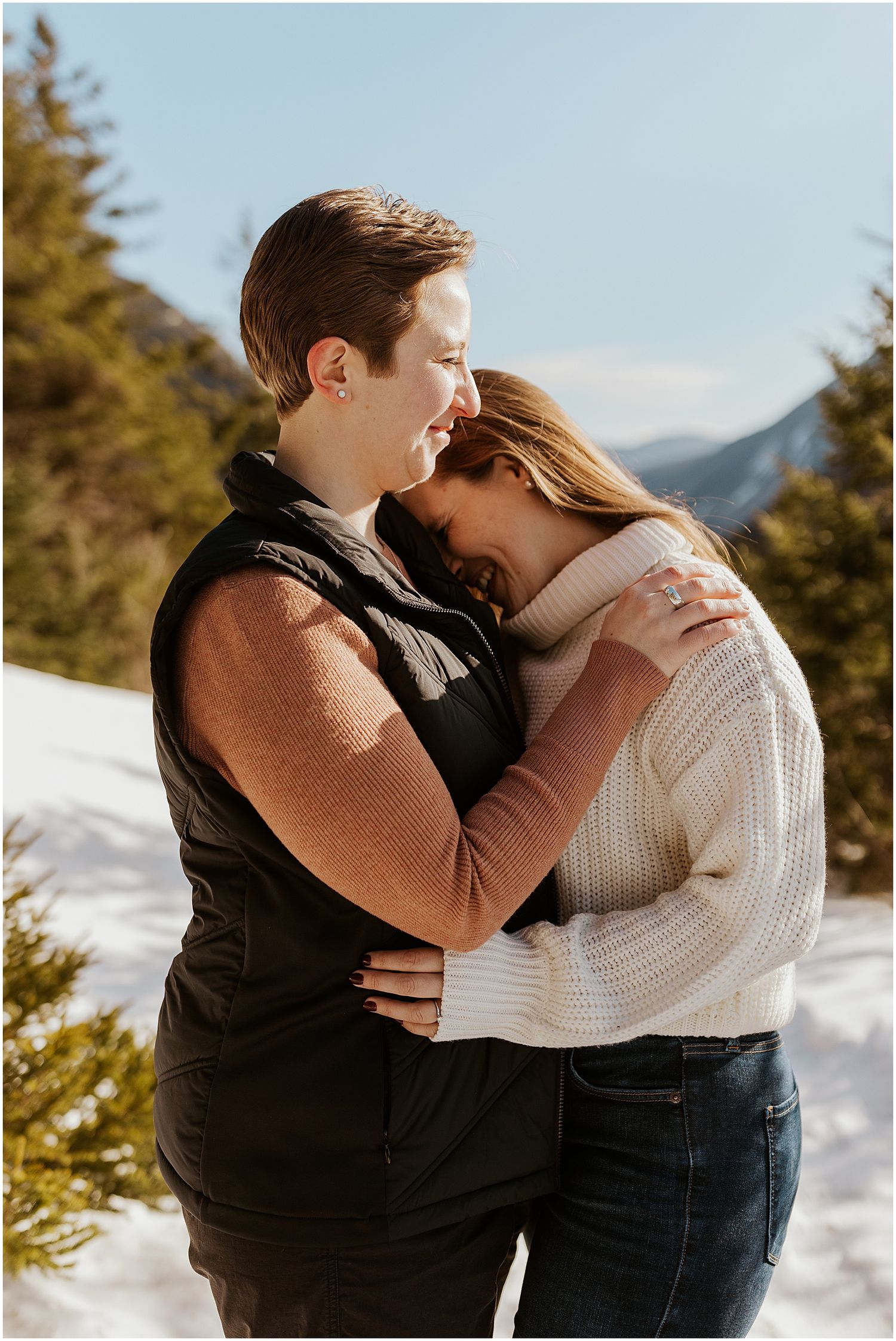 Crawford Notch NH engagement pictures