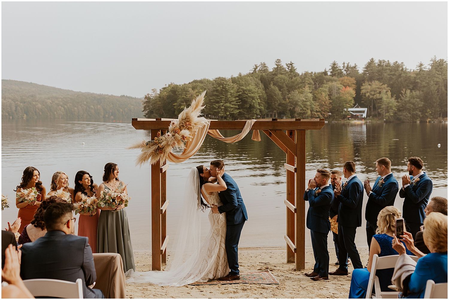 Boho wedding ceremony