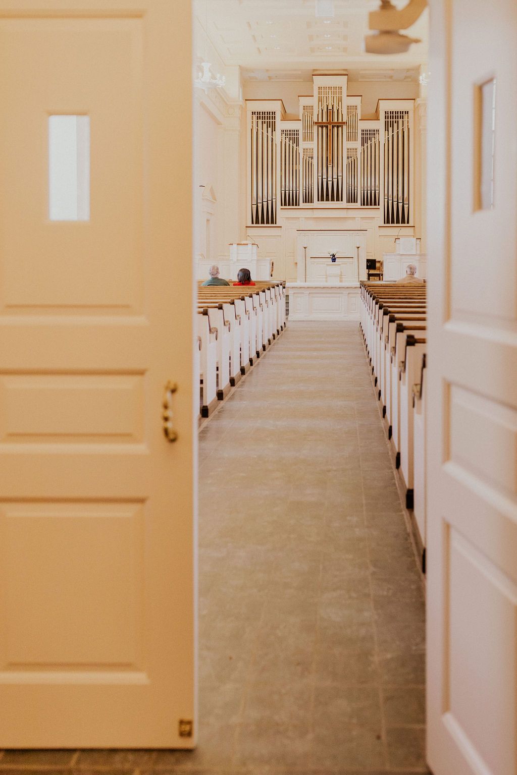 Elopement ceremony in church