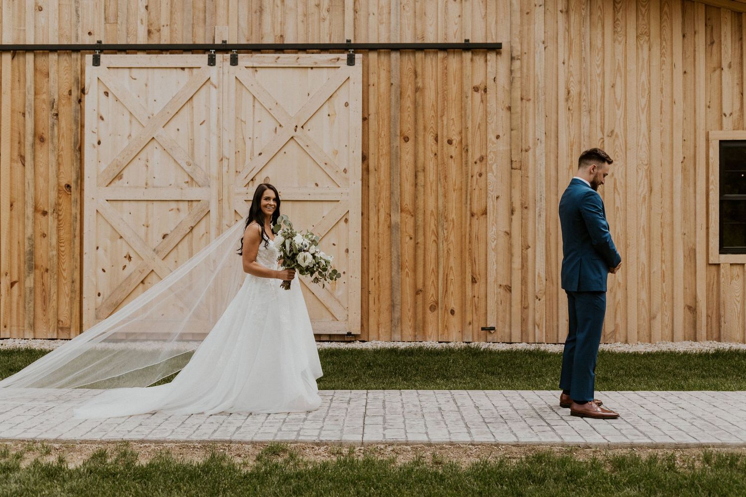 Early summer wedding at the Barn at Bull Meadow in Concord New Hampshire