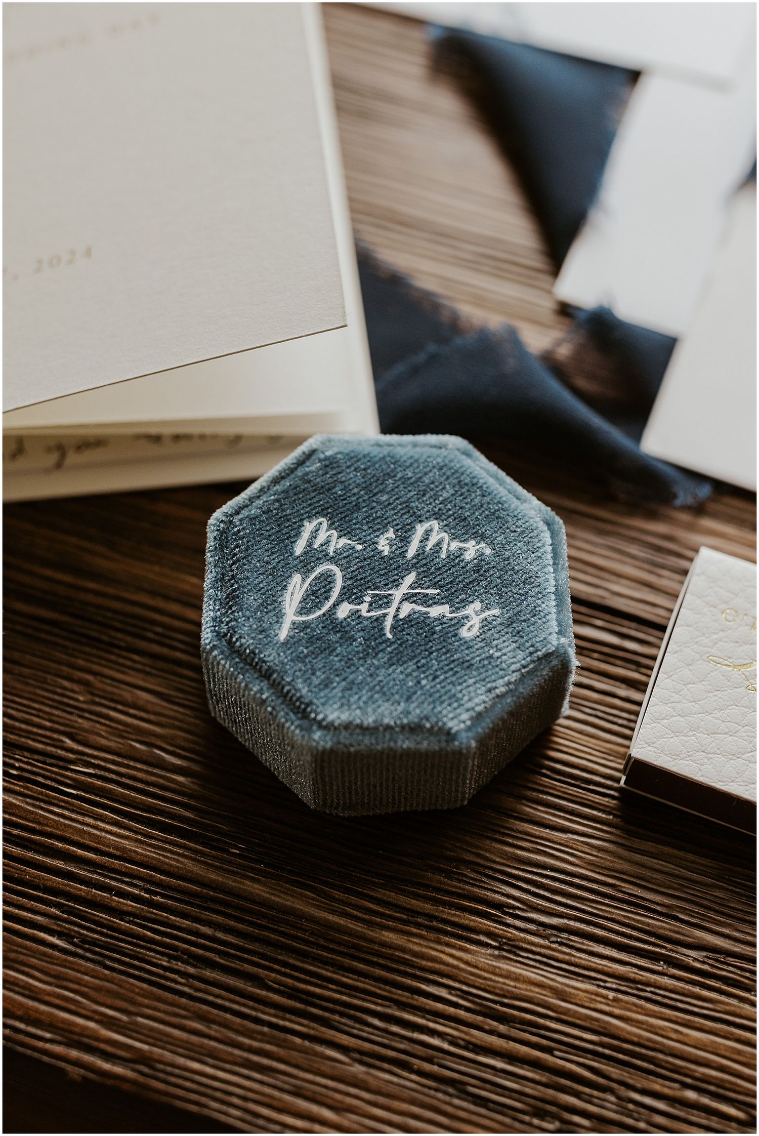 personalized ring box for NH wedding