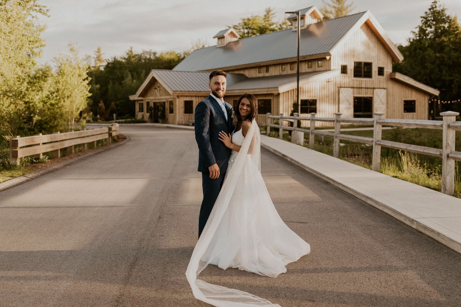 Early summer wedding at the Barn at Bull Meadow in Concord New Hampshire