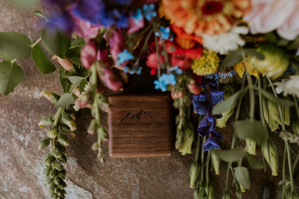 Wildflower themed wedding New Hampshire
