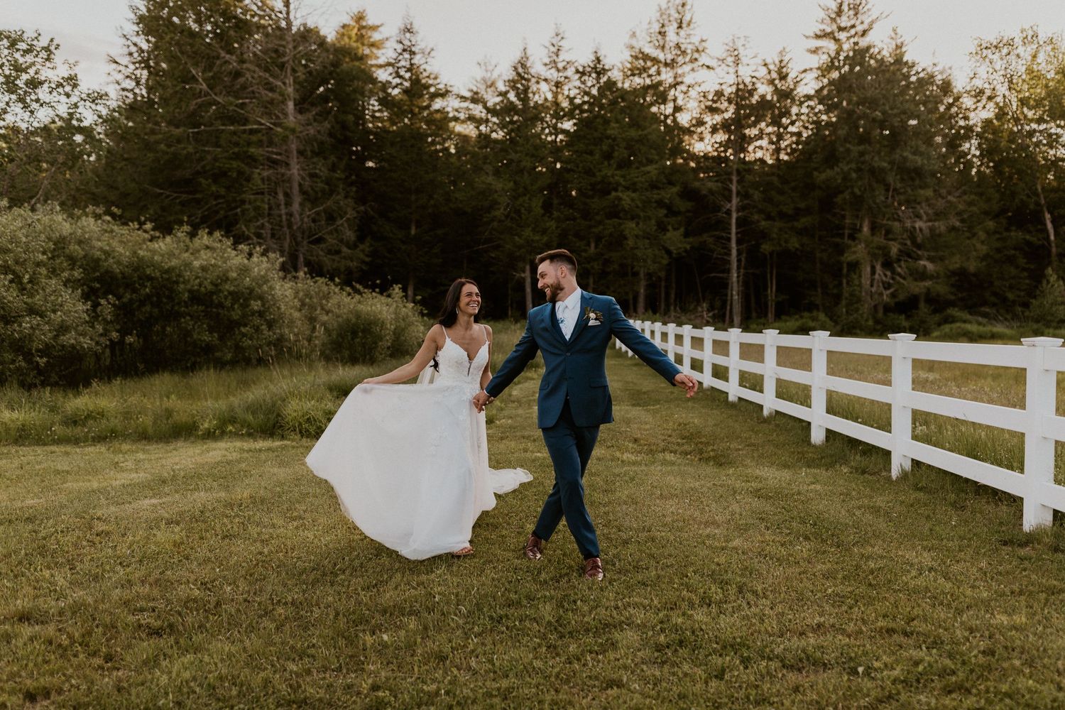 Early summer wedding at the Barn at Bull Meadow in Concord New Hampshire