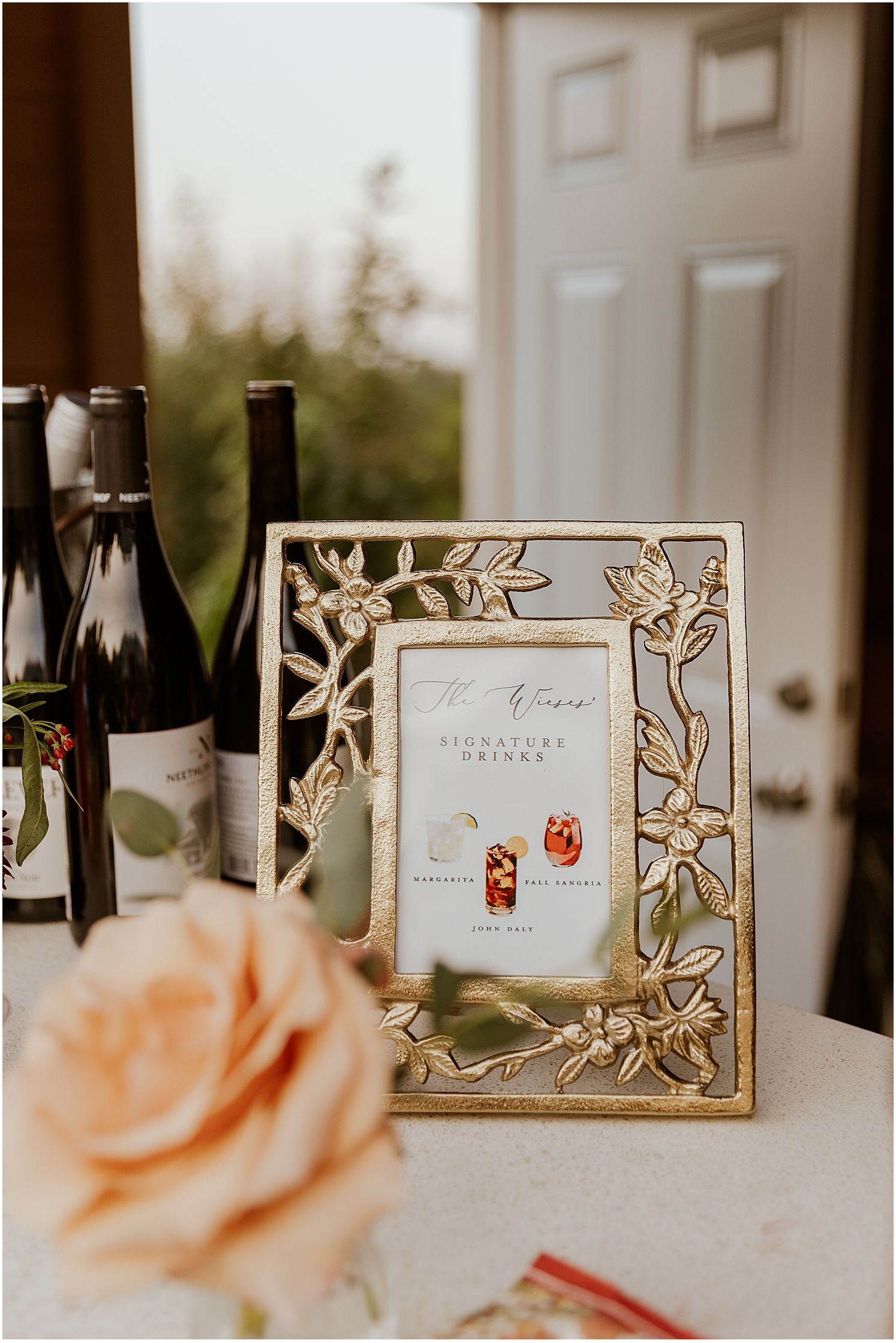 Wedding reception details NH wedding