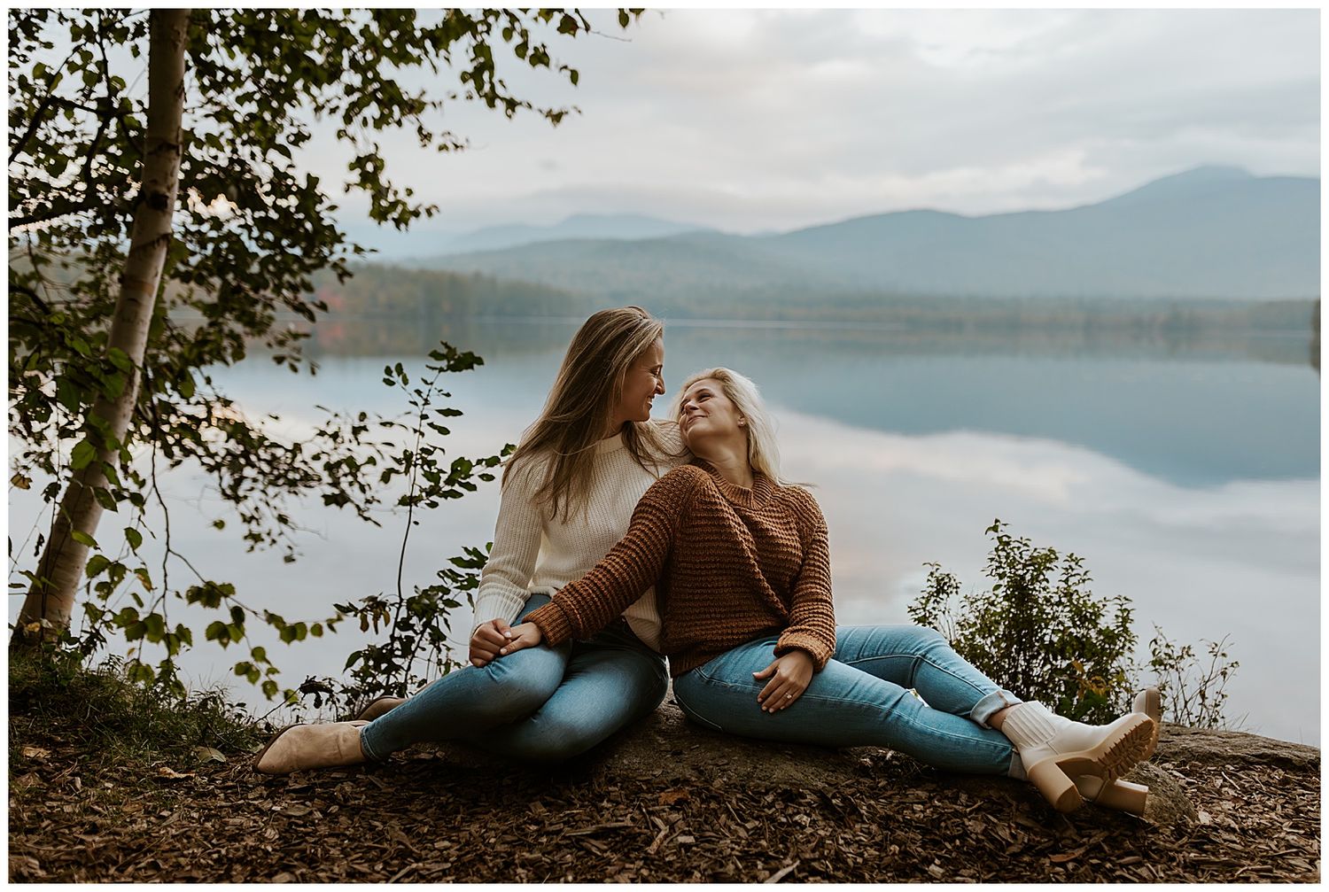 Sunrise engagement pictures in New Hampshire