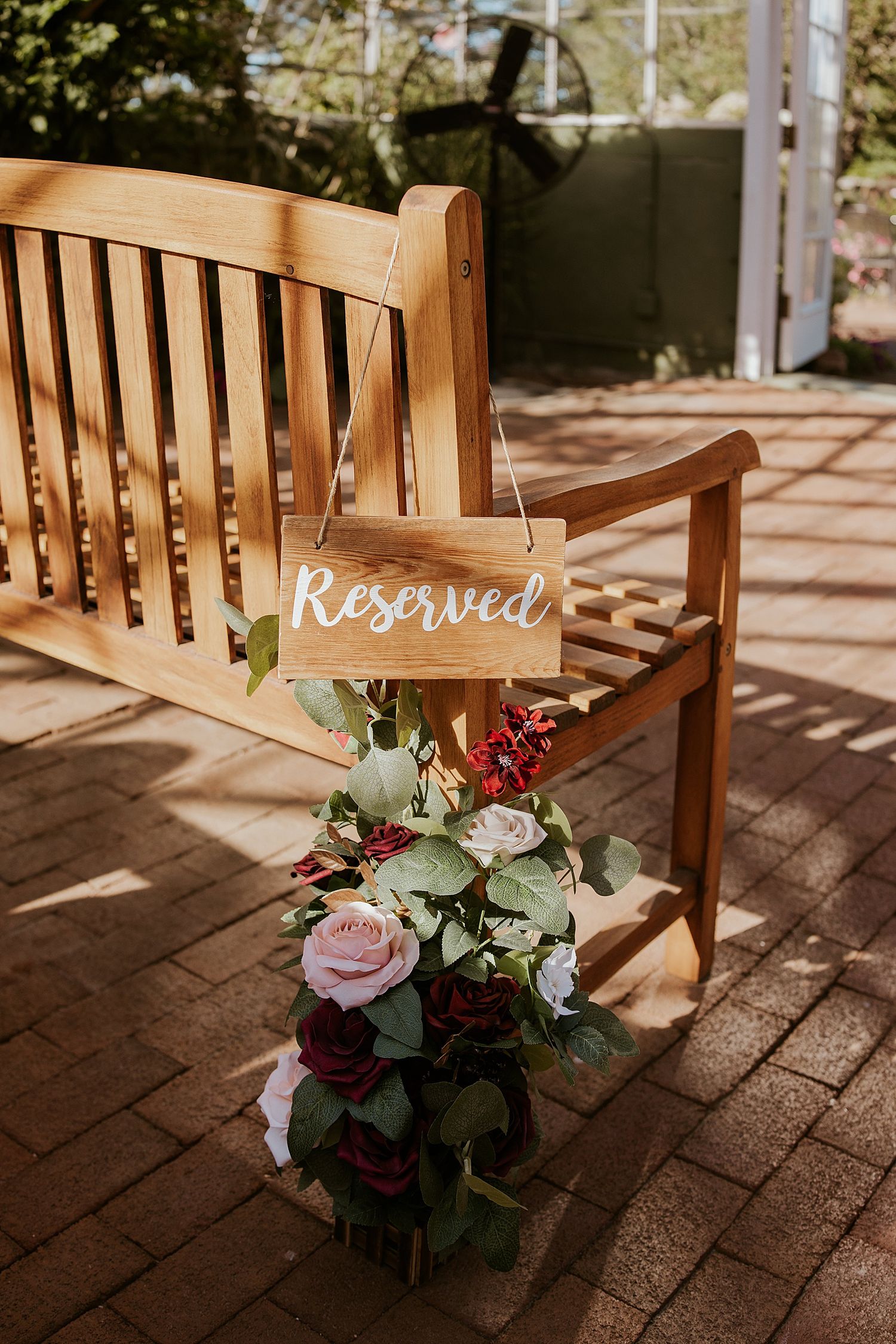 Wedding ceremony decor for NH wedding