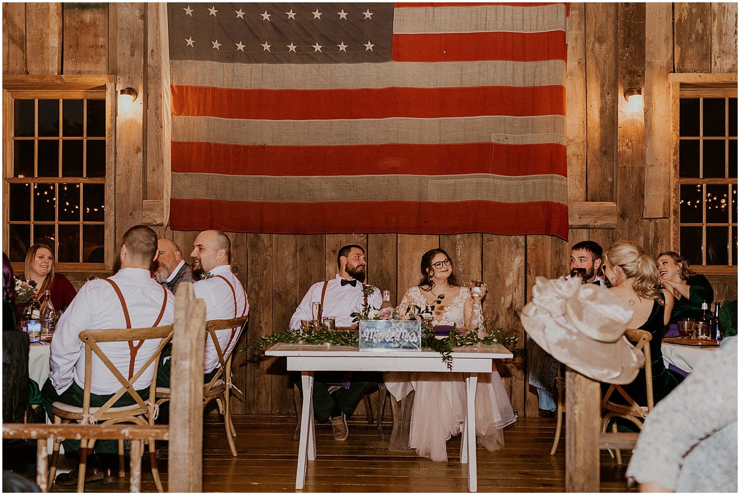 NH weddings in the winter - The Barn on the Pemi