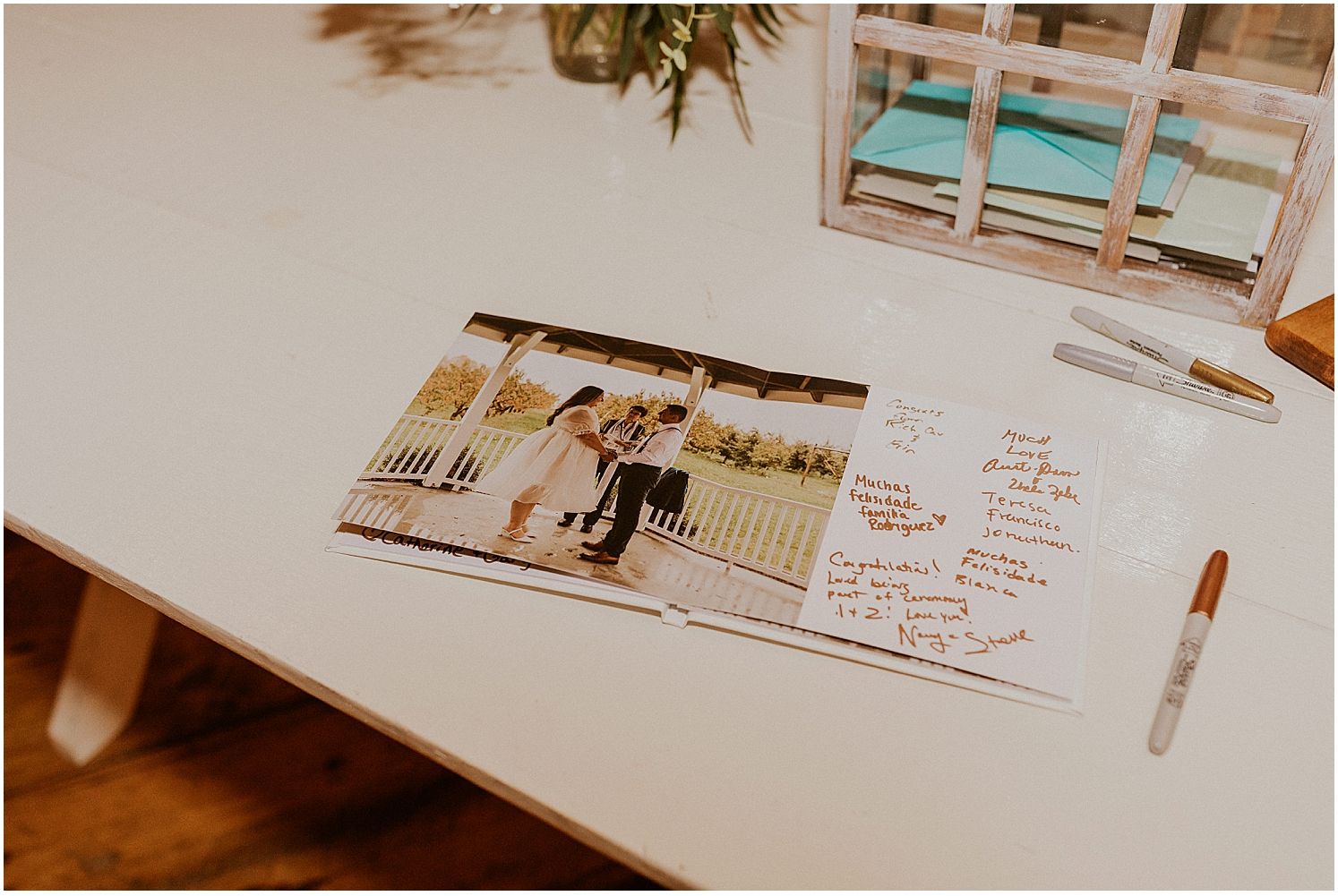 NH wedding guestbook