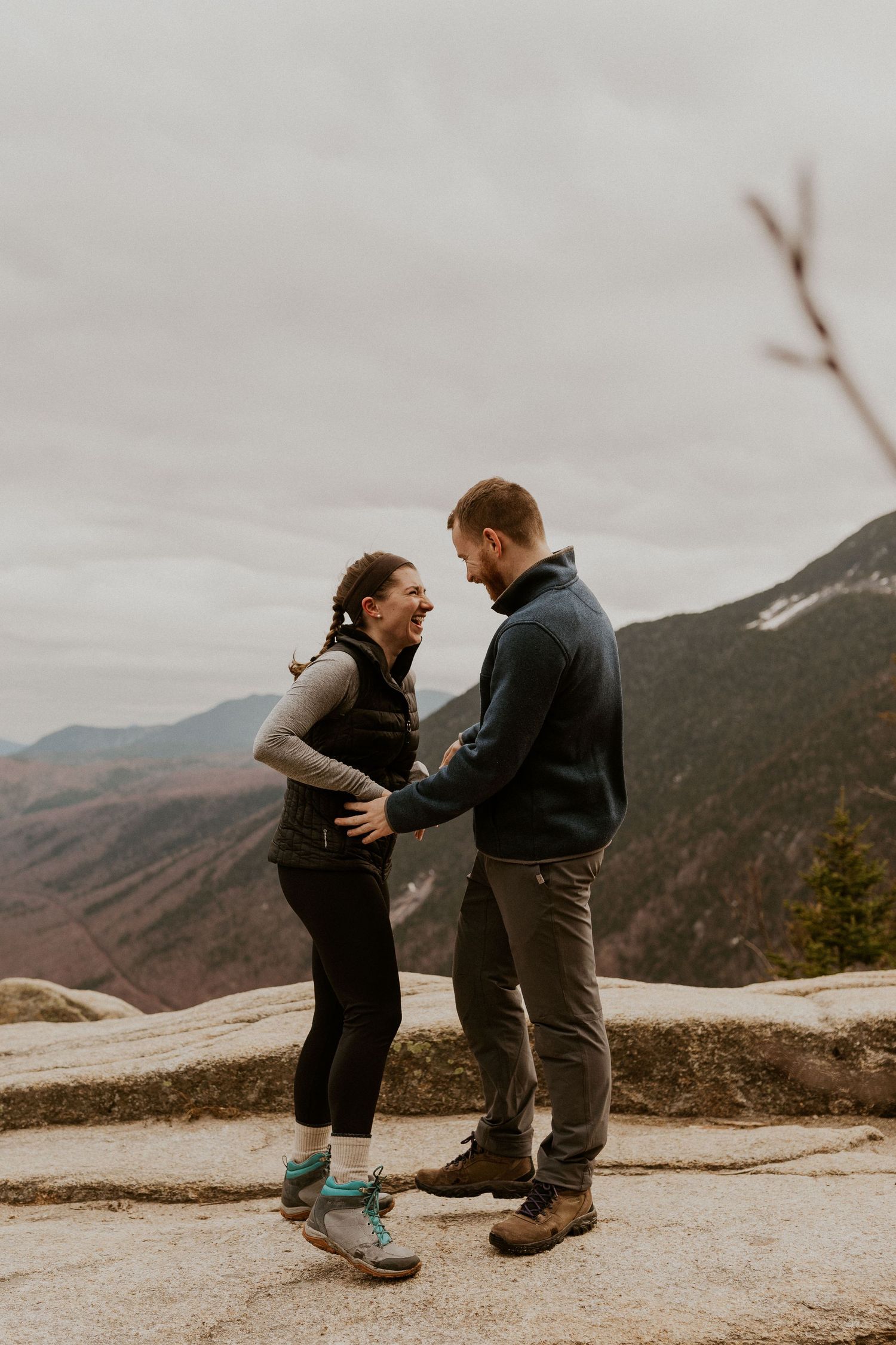 Proposal on the summit of Mount Willard in the White Mountains of New Hampshire.