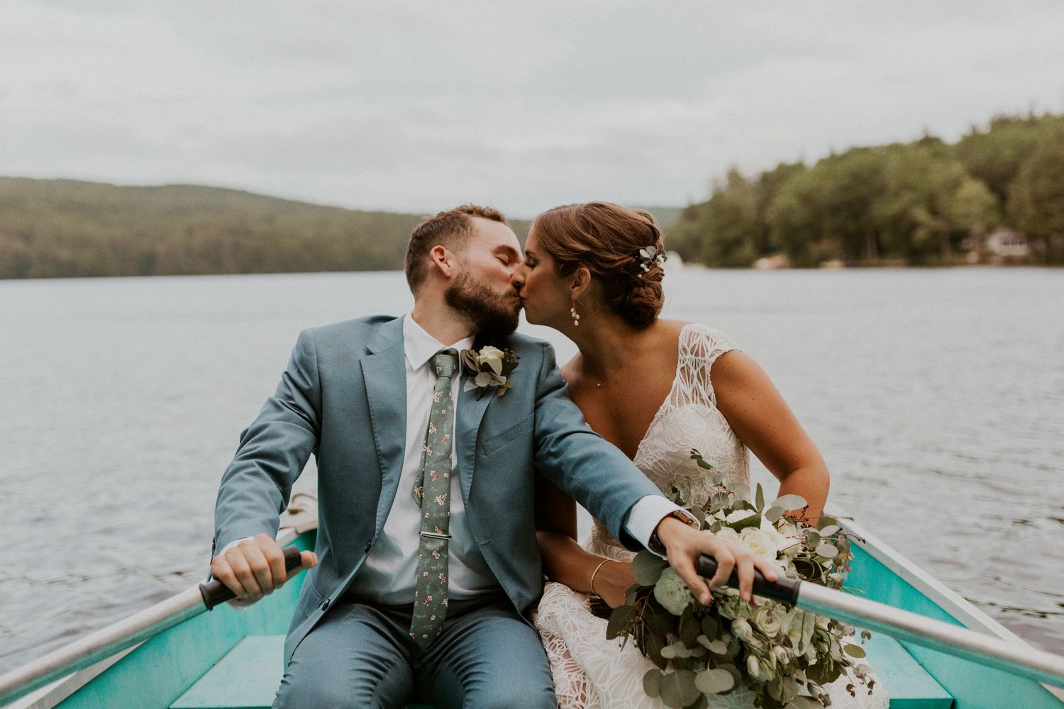 laid back lakeside wedding at Lake Shore Village Resort in Weare New Hampshire