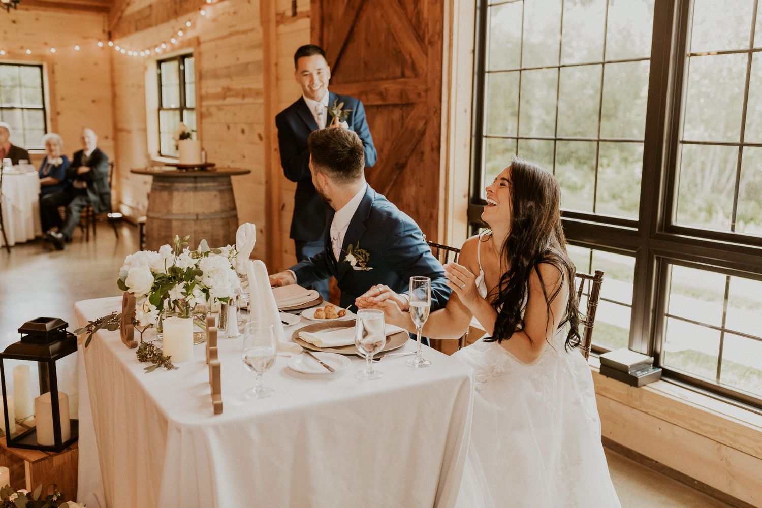 Early summer wedding at the Barn at Bull Meadow in Concord New Hampshire