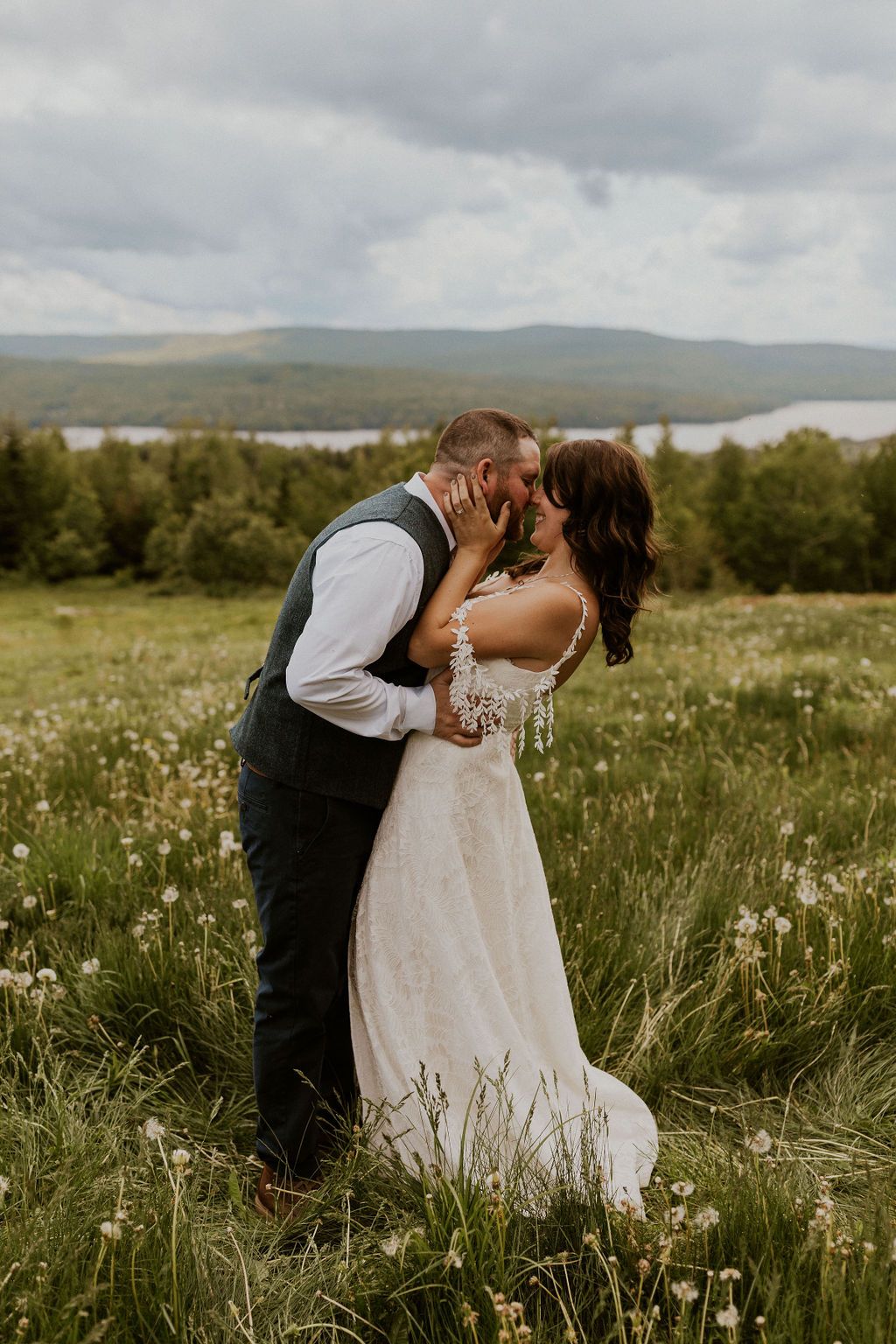 New Hampshire mountain elopement portraits