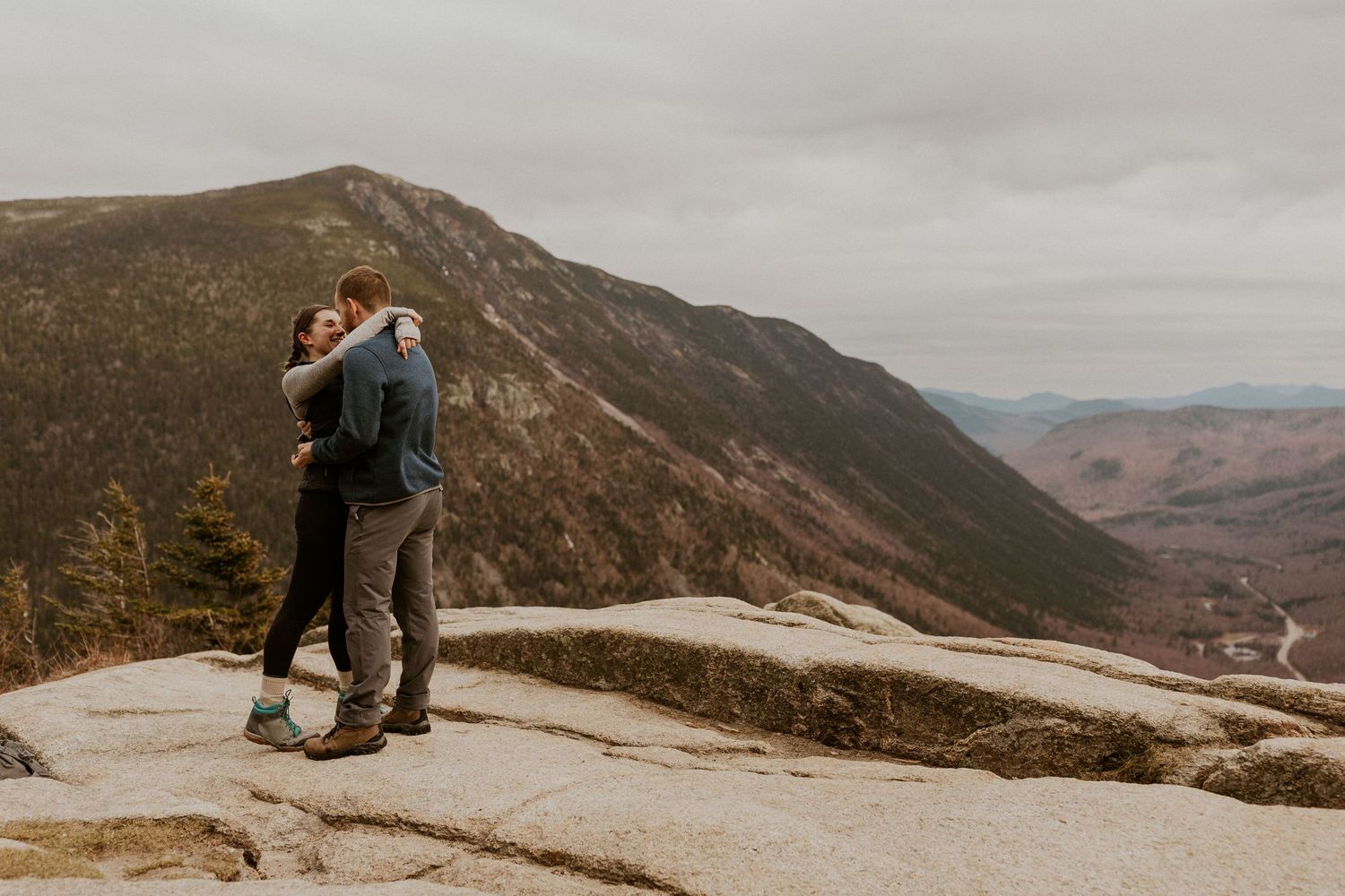 Proposal on the summit of Mount Willard in the White Mountains of New Hampshire.