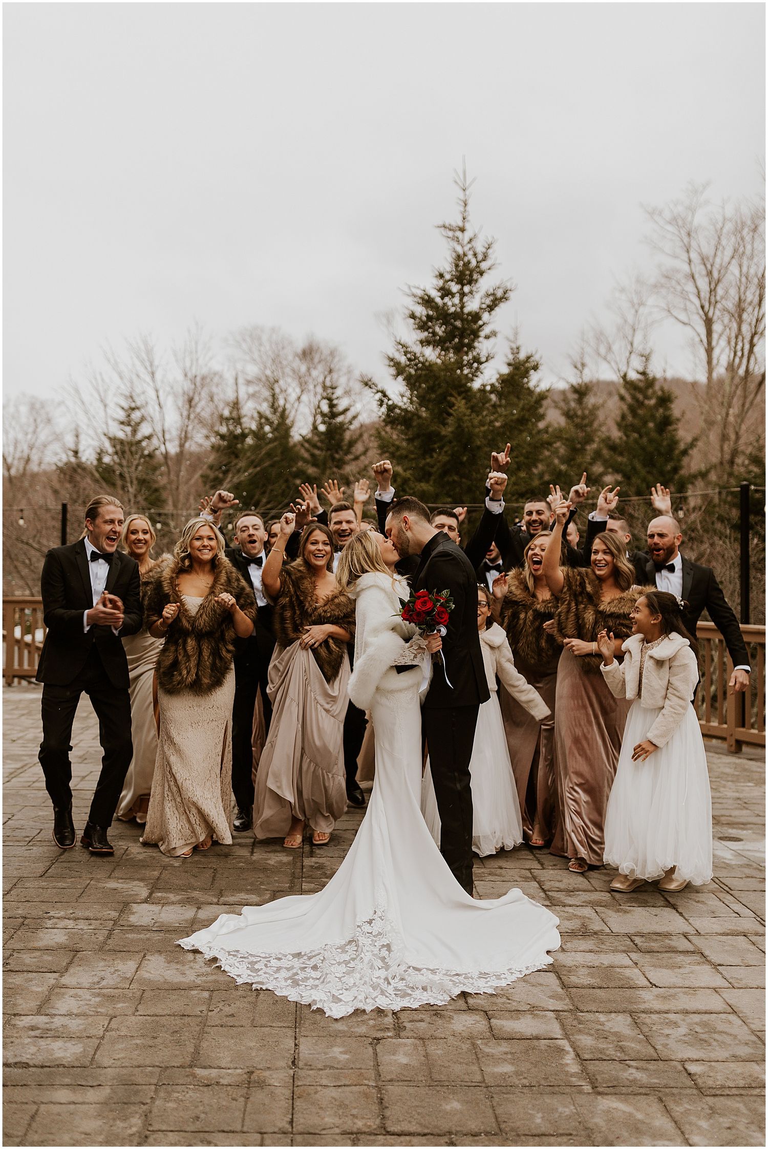 Stowe Vermont wedding - bridal party photos