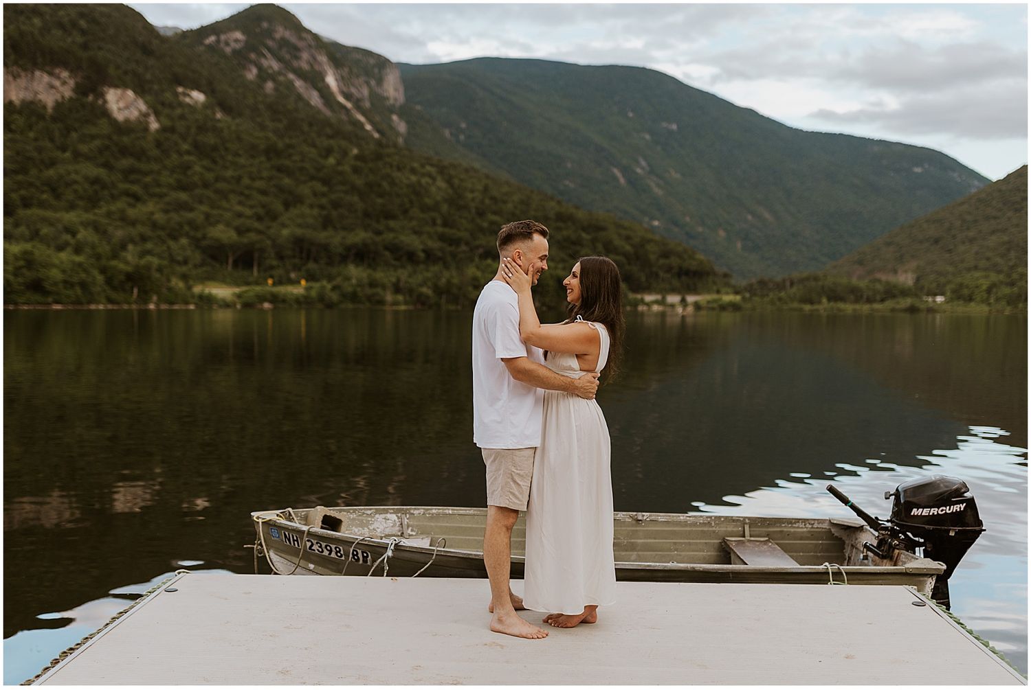 Franconia Notch engagement - Robin Easler Photography