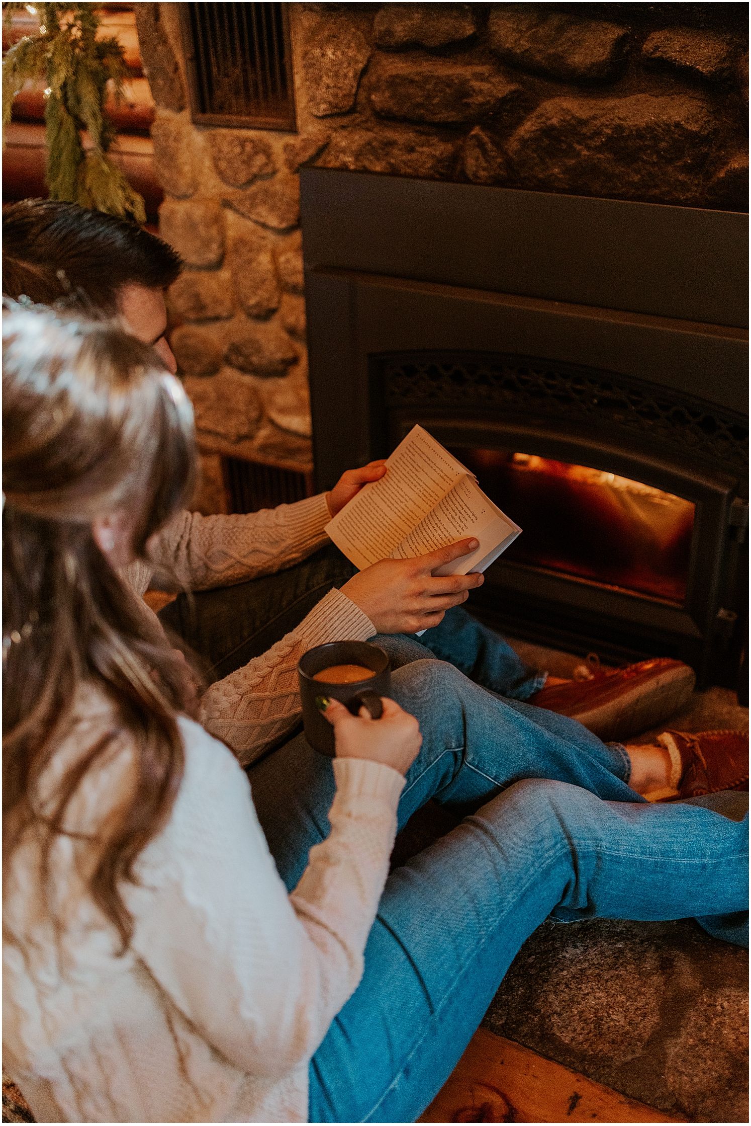 Airbnb cabin NH photoshoot
