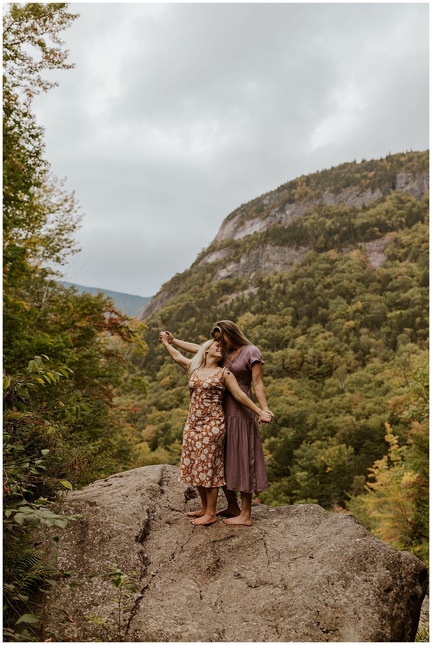 Mountain engagement pictures in NH