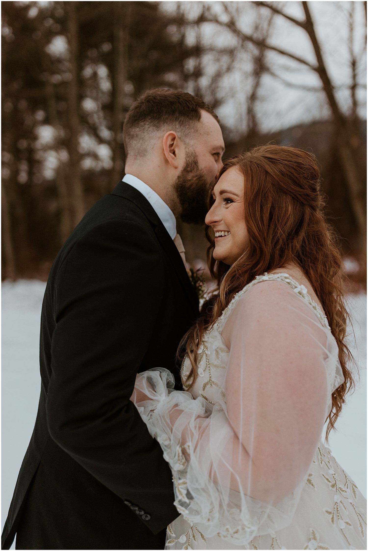 Forest wedding in NH