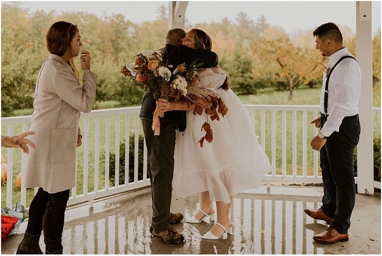 New England elopement day fall