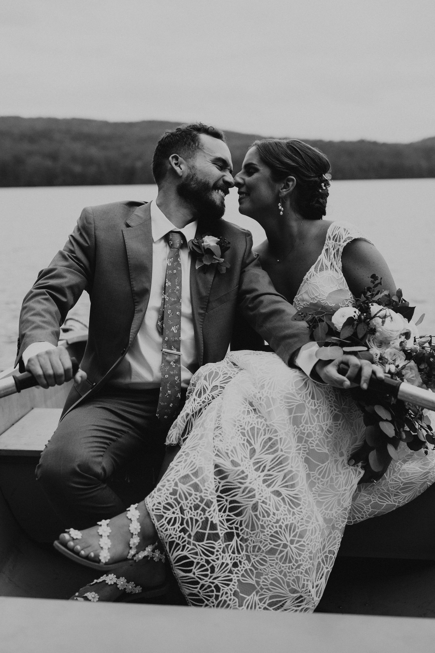 laid back lakeside wedding at Lake Shore Village Resort in Weare New Hampshire