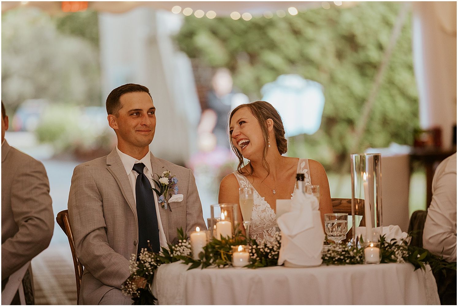 New Hampshire wedding reception
