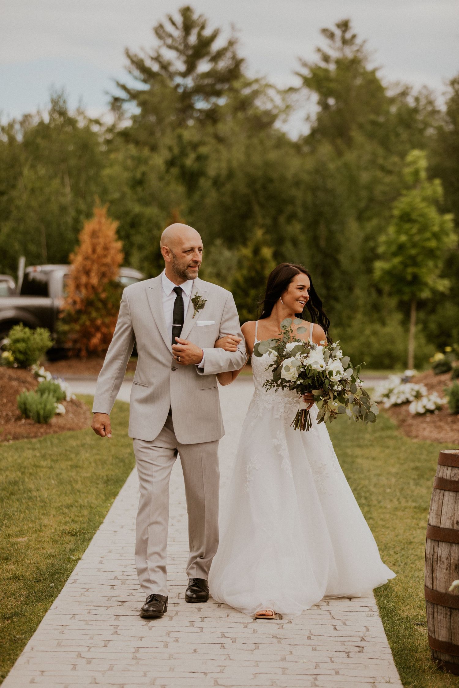 Early summer wedding at the Barn at Bull Meadow in Concord New Hampshire
