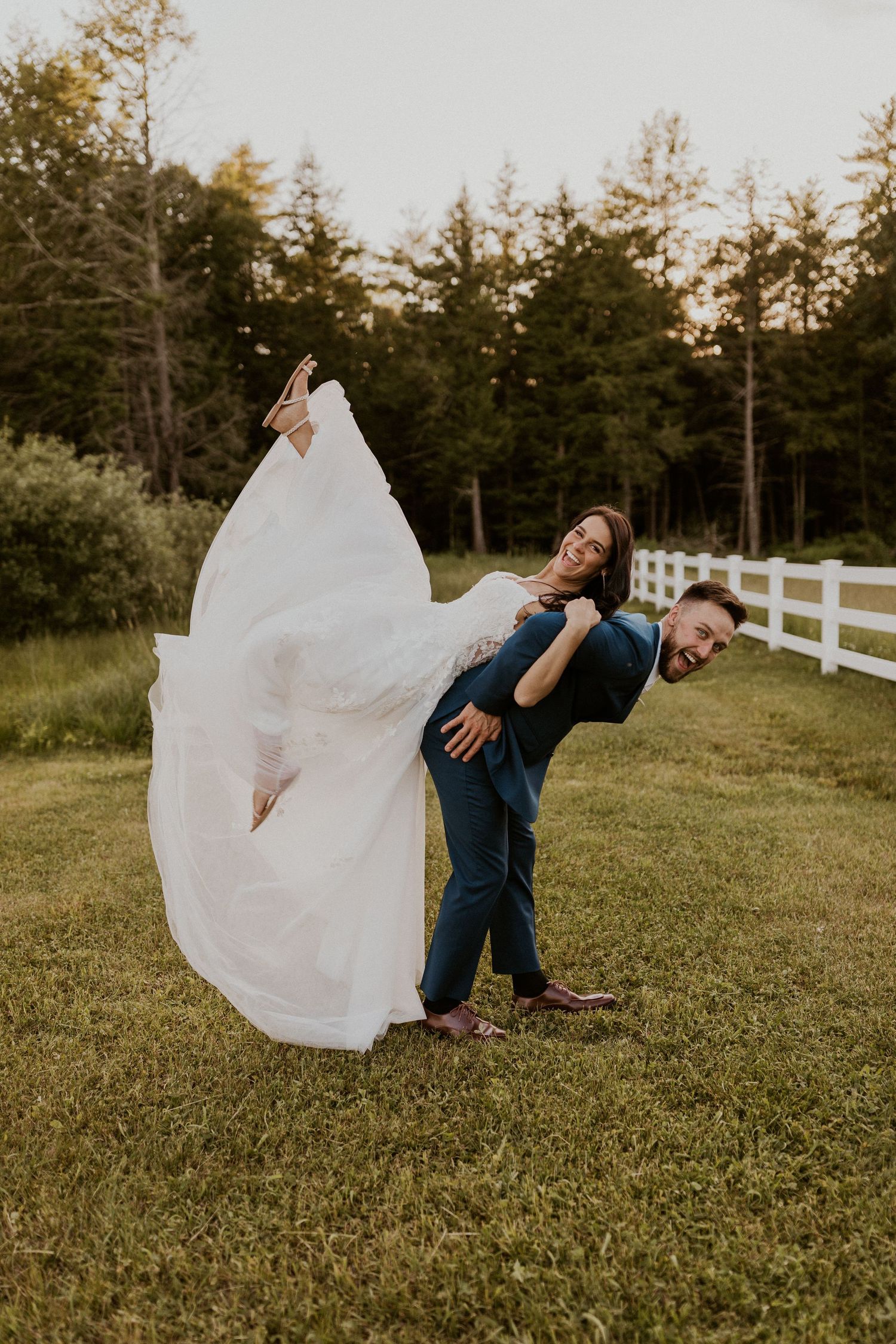 Early summer wedding at the Barn at Bull Meadow in Concord New Hampshire