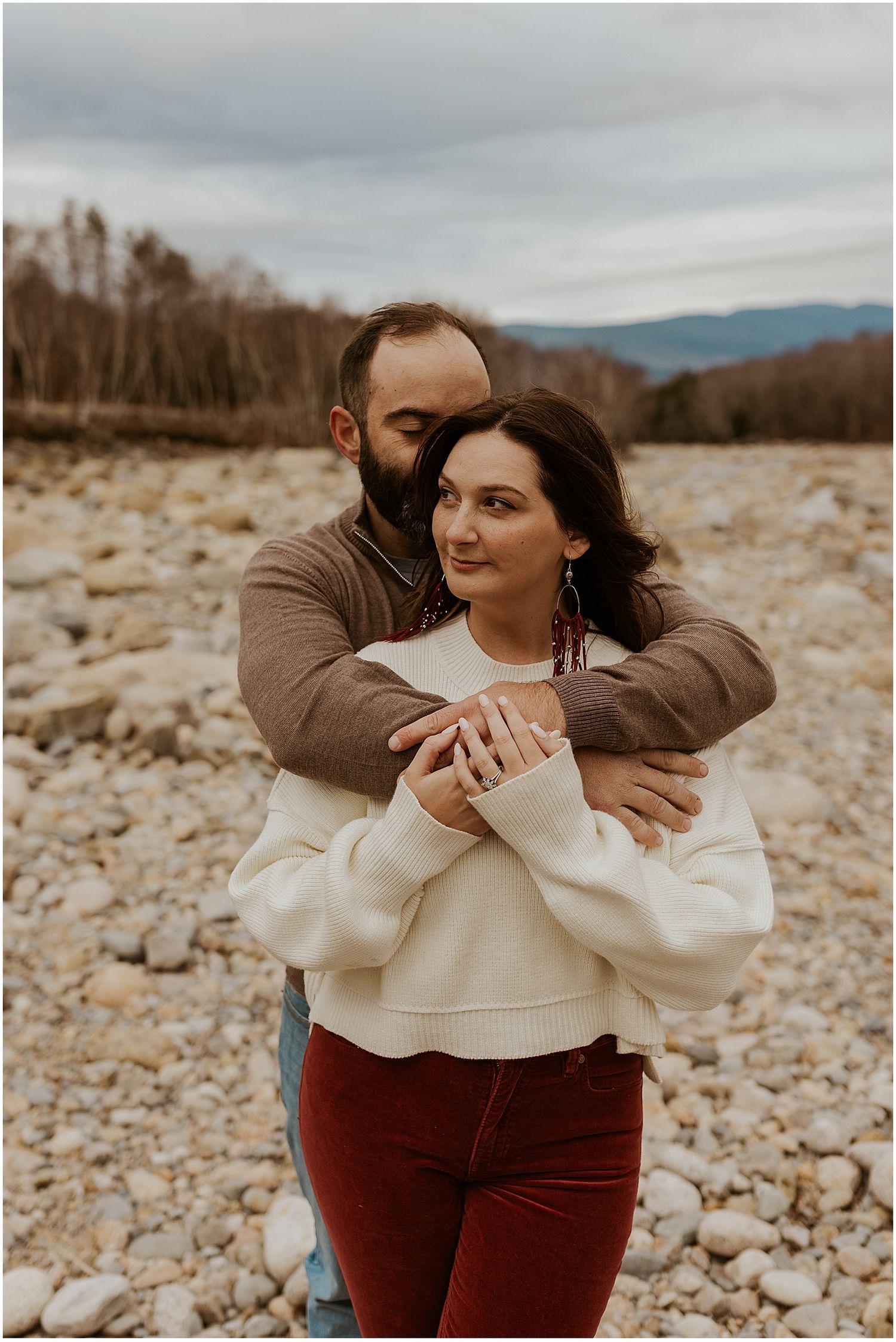 White Mountain engagement photos in NH