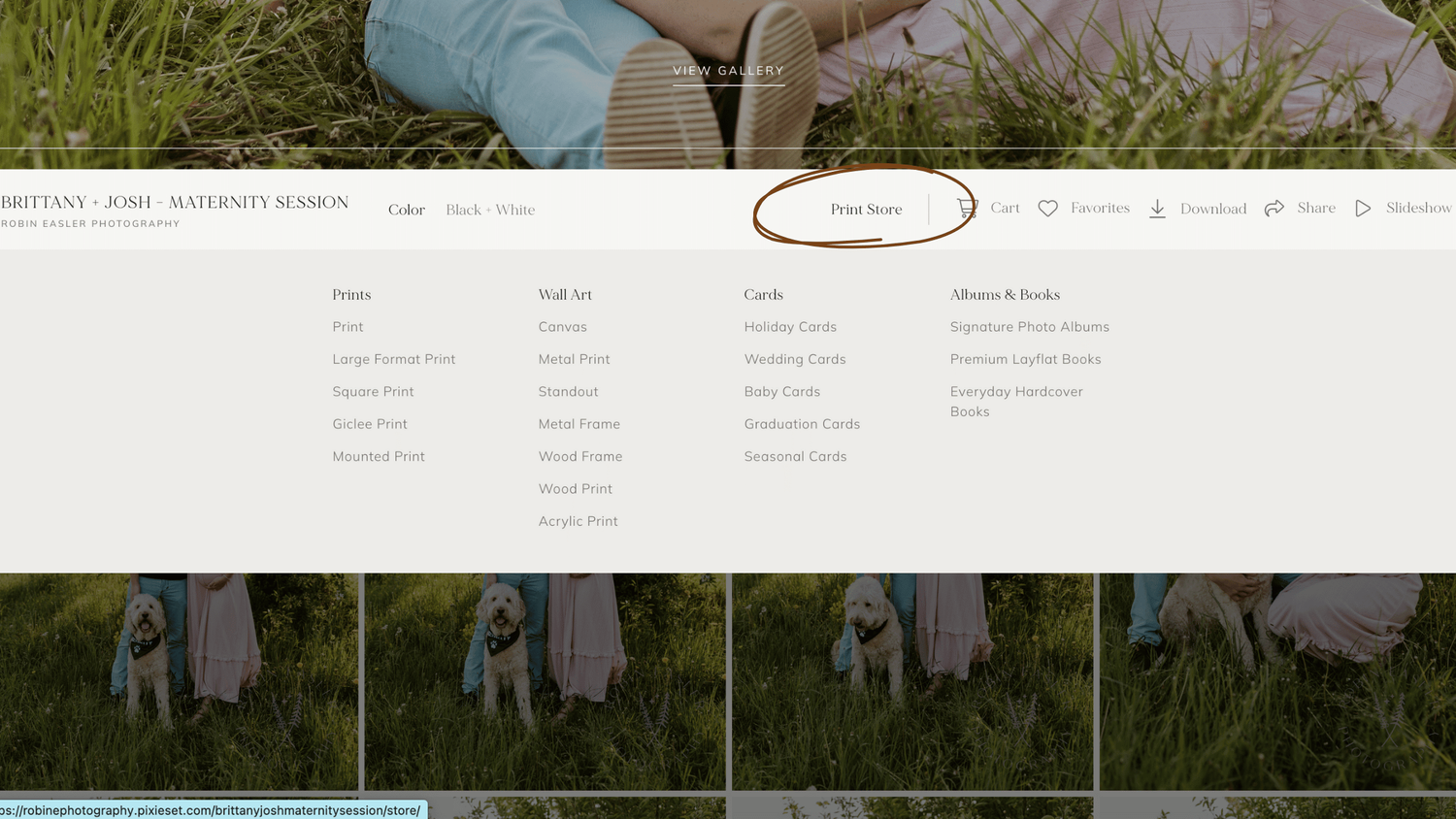 Website navigation menu interface showing various links and sections.