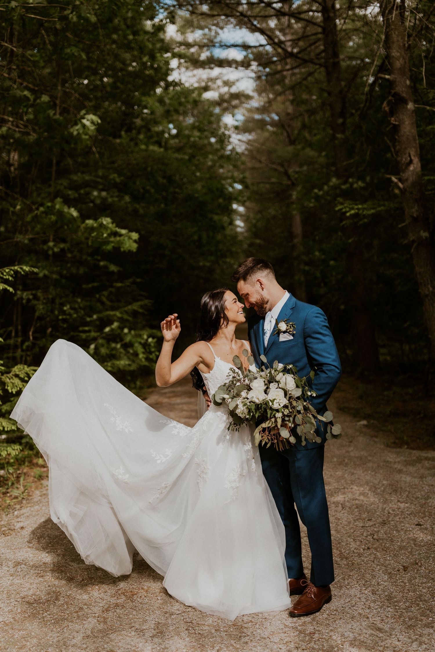 Early summer wedding at the Barn at Bull Meadow in Concord New Hampshire