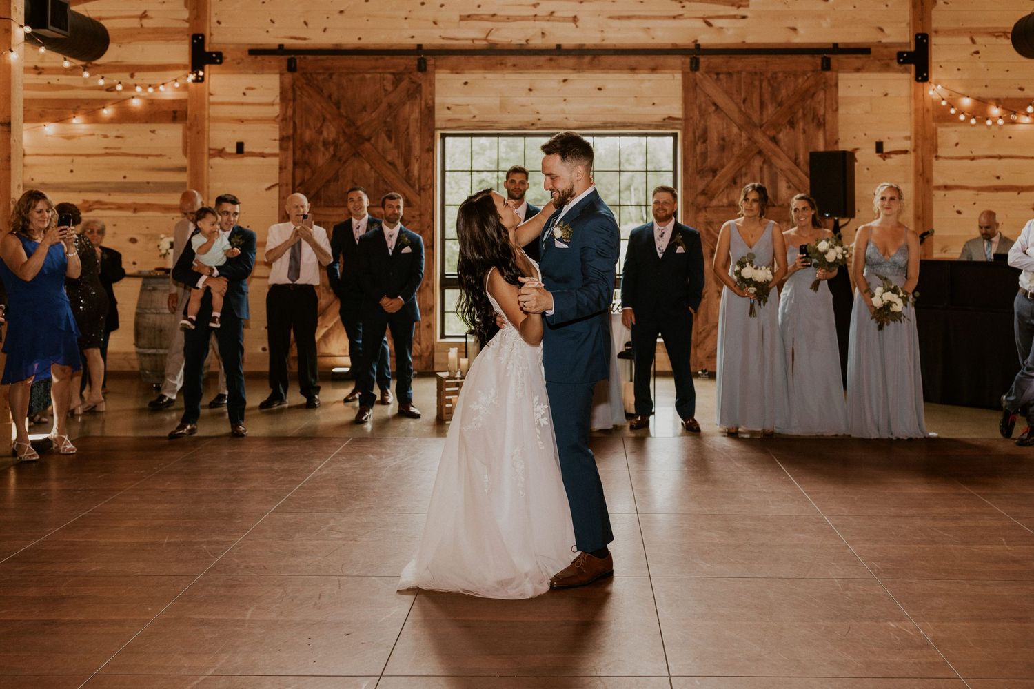 Early summer wedding at the Barn at Bull Meadow in Concord New Hampshire