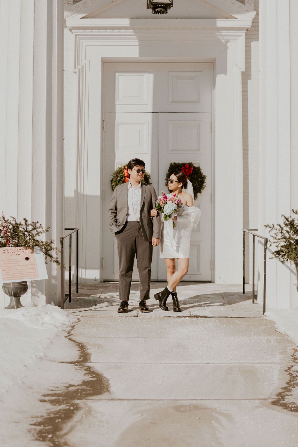 Winter elopement in New Hampshire