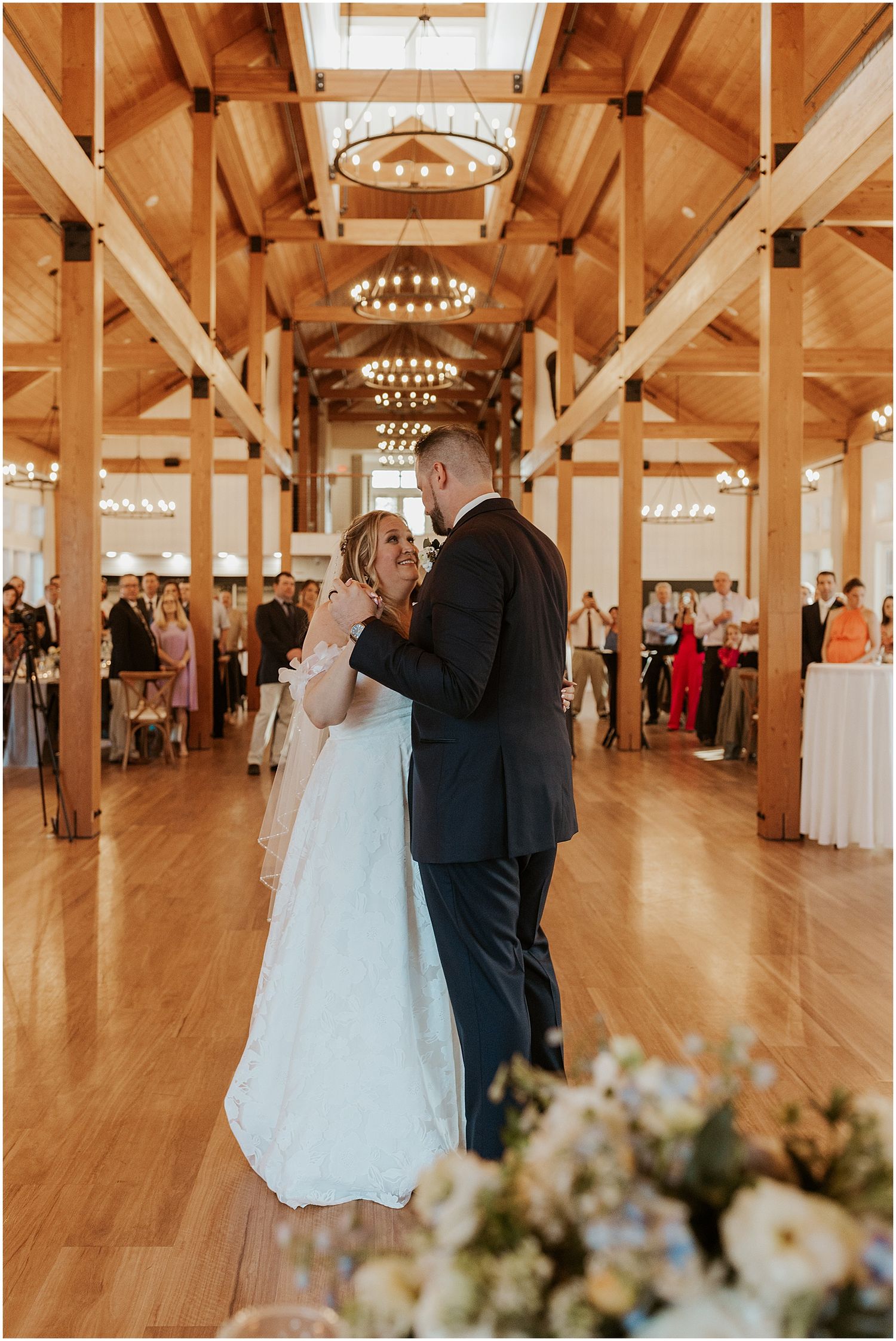 bride and groom first dance at owls nest wedding - Robin Easler Photography